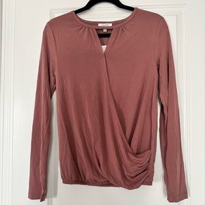 Maurices NWT faux wrap blouse